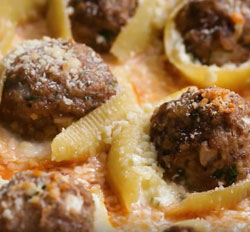 Meatball Stuffed Shell Pasta